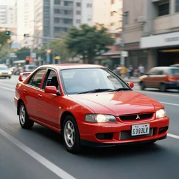 1995 Mitsubishi Lancer, city views, professional photography