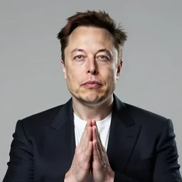 Elon musk as a religious icon