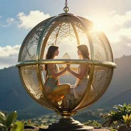 the orb of eternity, sunlight study, art nouveau, by hans zatzka and ( ( ( ( lisa frank ) ) ) ), 8 k, sharp focus, octane render, ( ( ( kauai ) ) )