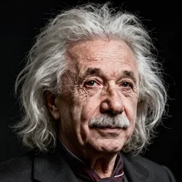 clint eastwood einstein portrait
