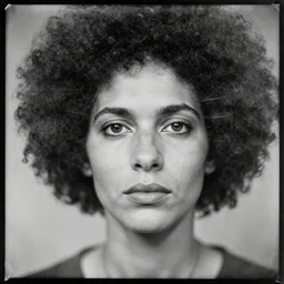 movie still, germaine krull, a black and white photo of a woman's face, a charcoal drawing by Hans Erni, afro futurismn, ambrotype, multiple exposure
