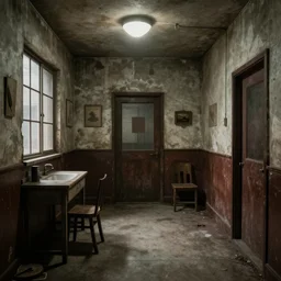 the backrooms, photorealistic