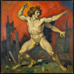 unknown deity unleashing fury, mikalojus konstantinas ciurlioni, mucha