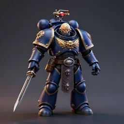 warhammer 4 0 k spacemarine, moody lighting, octane render