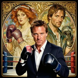 hdr portrait photography brendan fraser in front of keanu reeves, box battle, box ring, cinematic, coherent portraits, from time magazine, intricate, elegant, highly detailed, digital photo, trending on foxsport, hdr photo, smooth, sharp focus, illustration, art by artgerm and greg rutkowski and alphonse mucha