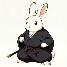 an anthropomorphic samurai rabbit in feudal japan, usagi yojimbo,, comic art drawn by stan sakai and yusuke murata
