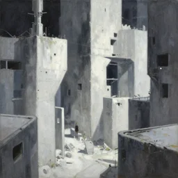 baroque oil painting of anime key visual environment concept art of white clean abandoned concrete cityscapes, brutalist dark fantasy, rule of thirds, cinematic lighting, fake hidden detail, trending on pixiv fanbox, acrylic palette knife and brush, style of makoto shinkai studio ghibli genshin impact jamie wyeth james gilleard greg rutkowski