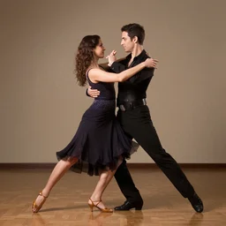 two beautiful strangers dancing together