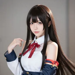 japanese kancolle attractive thin cosplay, beautiful professional photograph, long hair fringe, 3 5 mm 8 k f 1. 8