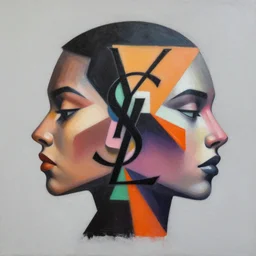 YSL x FG x AKUMA Profile Picture by Sachin Teng, asymmetrical, Organic Painting , Matte Painting,  geometric shapes, hard edges, graffiti, street art,:2 by Sachin Teng:4