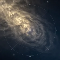 polar coordinate mapping of the sky