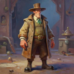 a beautiful painting of a psychonauts merchant by james gurney | unreal engine :. 3