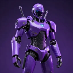robot bounty hunter, violet light