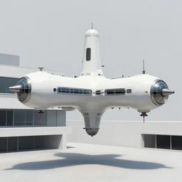 bauhaus brutalist space station