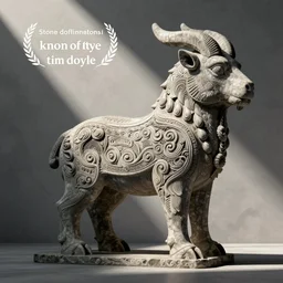 stone donkey, intricate illustration by tim doyle
