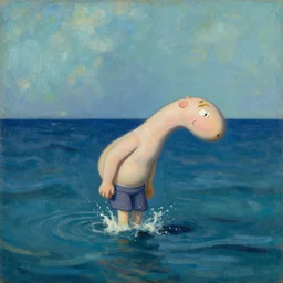 the essence of huff and puff. oceanic moment. painting by louis wain, geiger, bosch