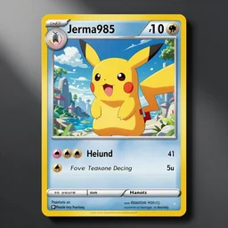 Jerma985 on a pokemon card, digital art