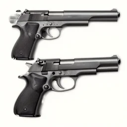 guns, pistols, art by vrubel