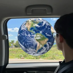 staring at the world through my rearview