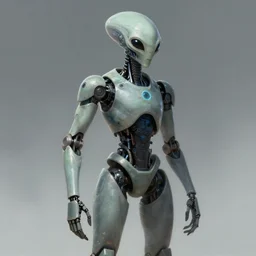a living breathing android that is not just a robot but a living, breathing, living, breathing, alien!!! digital art, digital painting, character design, trending, artstation