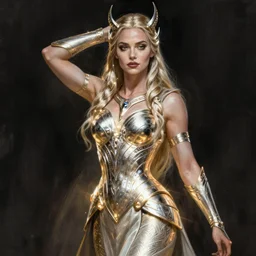 anna torv as valkyrie, intricate, elegant, glowing lights, highly detailed, digital painting, artstation, glamor pose, concept art, smooth, sharp focus, illustration, art by artgerm and greg rutkowski, artey freytag