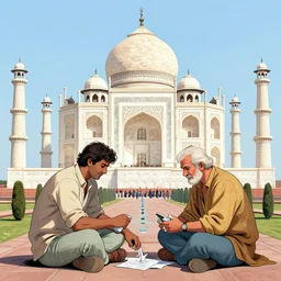 tuesday weld visits the taj mahal by mort drucker