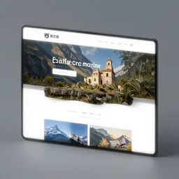 Screenshot of a really well designed interactive 3D Website
