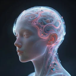 surreal ethereal digital consciousness ai, ultra - hd