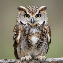 a persian chinchilla owl