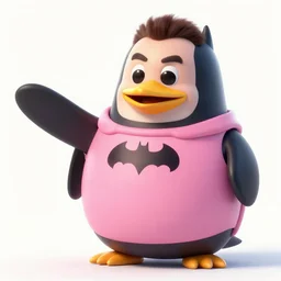 danny devito playing the character of penguin from batman wearing a pink princess dress, 8 k, highly detailed, photo realistic