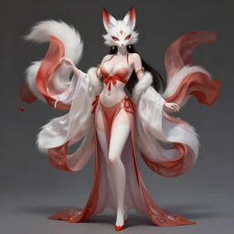 full body portrait of a female kitsune peking opera actress by wlop, wuxia, xianxia, kitsune, actress, peking opera, lithe, absurdly beautiful, seductive, detailed, realistic, anatomically accurate, fantasy illustration, artstation, wlop, 4 k.