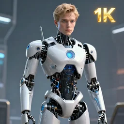 Vitalik Buterin as a robot, 8k