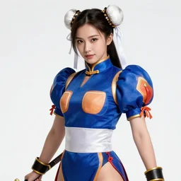 garth marenghi cosplaying chun - li, high quality by artgerm, poster