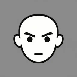 face icon vector minimalist samurai jack tomine, adrian
