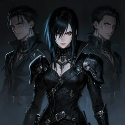 kerli koiv, final fantasy, darkwave, darksynth character portrait, sharp, digital matte painting, anime key art by luis royo, greg rutkowski, wlop, dramatic lighting, trending on artstation