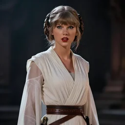 taylor swift as princess leia in star wars, 8 k resolution, cinematic lighting, anatomically correct