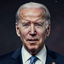 terrifying joe biden creating the universe ab nihilio, perfectly clear face, by j. c. leyendecker and beksinski