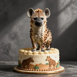 a hyena birthday cake