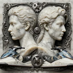 the war of the sea, all against the jet ski pilots : we hate them deeply, highly detailed, symmetrical long head, smooth marble surfaces, detailed ink illustration, metal gear, cinematic smooth stone, deep aesthetic, concept art, post process, carved marble texture silk cloth, latex skin, highly ornate intricate details