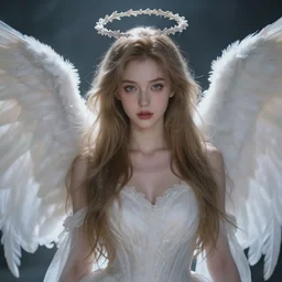 mystic angel, femal, beautiful, heavenly, high detail, attractive,