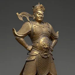 statue of a 1 8 th century burmese warrior, john berkey, beautiful digital art, trending on artstation
