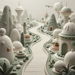an epic elite masterpiece whimsical complex science fantasy matte painting of a winding path through fantasy dream worlds, vast surreal worlds by asher durand and cyril rolando and natalie shau and heironymous bosch, insanely detailed and intricate, sense of awe