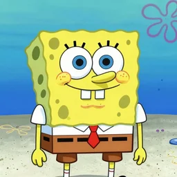 A beautiful portrait of Spongebob, frontal, digital art by Eugene de Blaas and Ross Tran, vibrant color scheme, highly detailed, in the style of romanticism