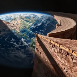 cut - away view of the earth's crust