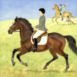 a horse - rider in the style of james jean, yoshitaka amano, ljuba popovic, miles johnston, agnes pelton, moebius