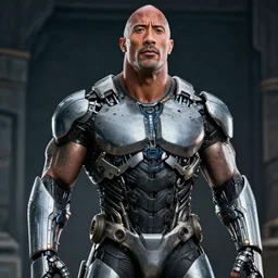 Dwayne Johnson as a cyborg