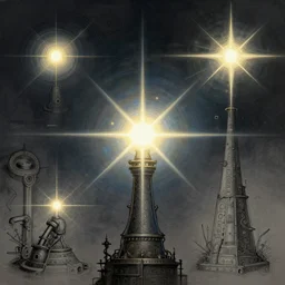 guide star, concept art, trending on artstation, wlop, ross draws, digital painting, mixed media, intricate details, volumetric lighting