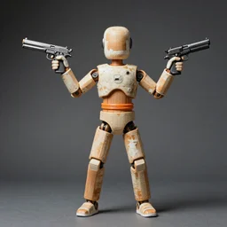 “humanoid sushi holding guns, as photographed by david lachapelle”