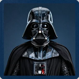 Passport photo of Darth Vader