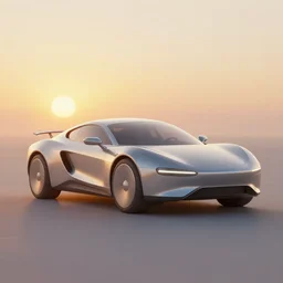 a car made of retrofuturistic design, sunset, hazy, volumetric lighting, rtx on, washed out dark colors, an award - winning digital render, beautiful, stunning, ultradetailed, great composition